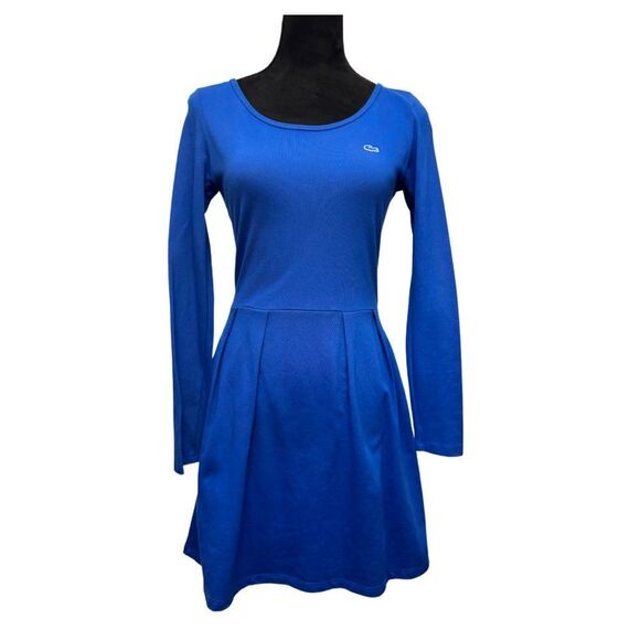 Lacoste Blue Long Sleeve Dress - Picture 1 of 8